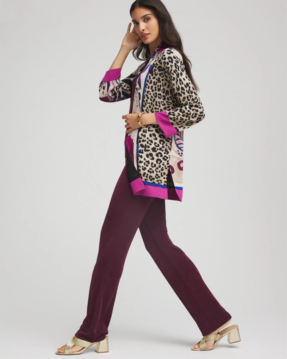 Blackened Burgundy Travelers™ Collection Artisanal Cardigan