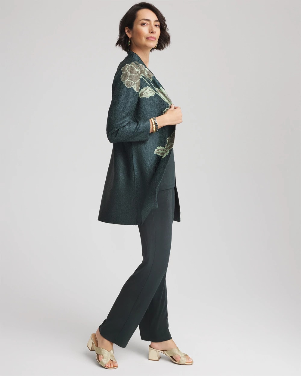 Darkest Spruce Travelers™ Collection Artisanal Crushed Reversible Jacket