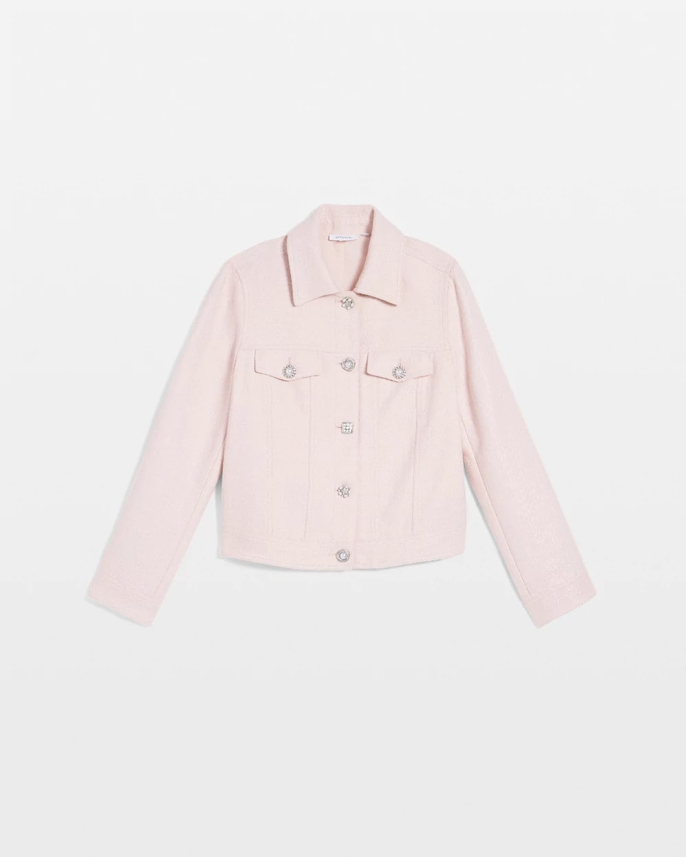Blushed Boucle Casual Jacket