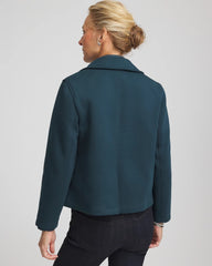 Teal Shadow Plush Knit Blazer