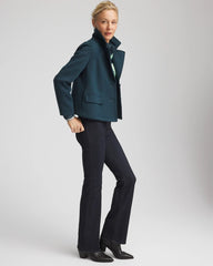 Teal Shadow Plush Knit Blazer