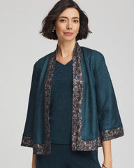 Teal Shadow Travelers™ Collection Crystal Crushed Reversible Jacket