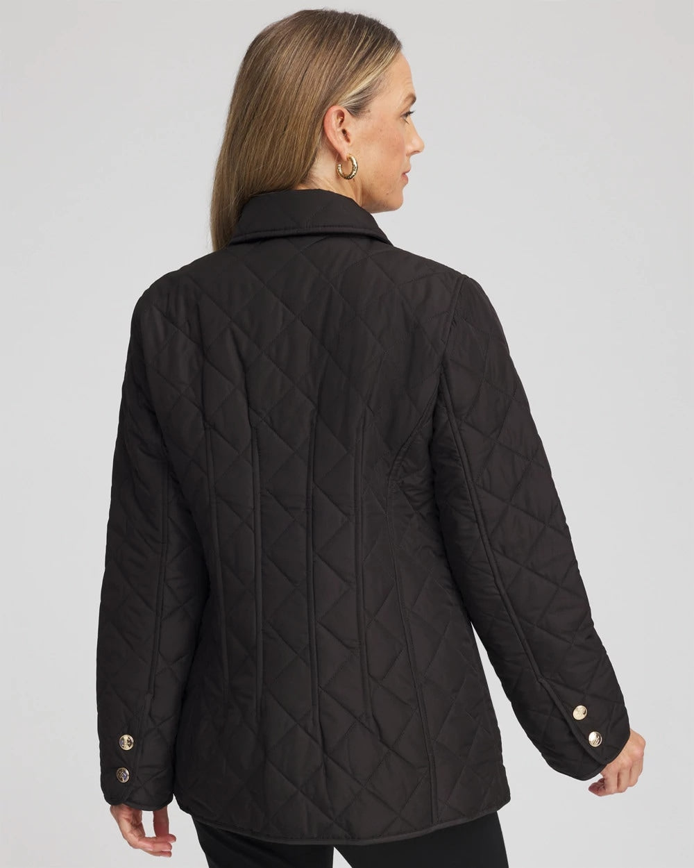 Black Quilted Barn Jacket