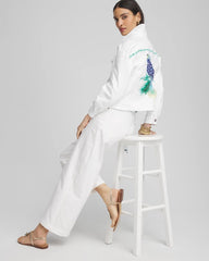Alabaster Embroidered Relaxed Denim Jacket