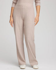 Light Taupe Heather Zenergy® Brushed Ribbed Pants