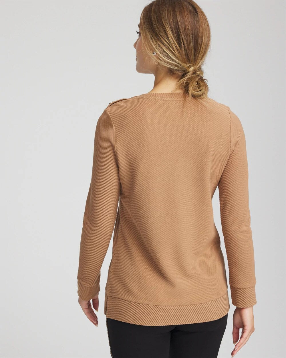 Caramel Apple Zenergy® Ottoman Ribbed Tunic