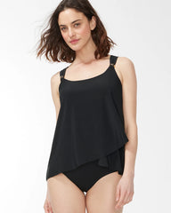 Black Miraclesuit Razzle Dazzle Tankini Top