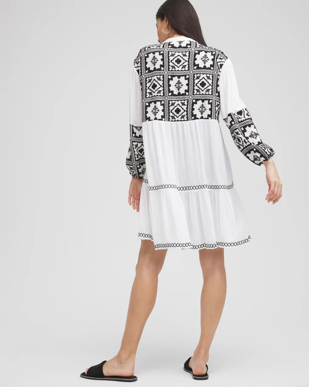 Alabaster Eyelet Swim Dress Coverup