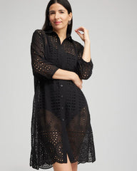 Black Shirt Dress Swim Coverup