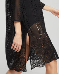 Black Shirt Dress Swim Coverup