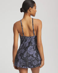 Black/Multi Magicsuit® Shell Beach Parker Swim Dress