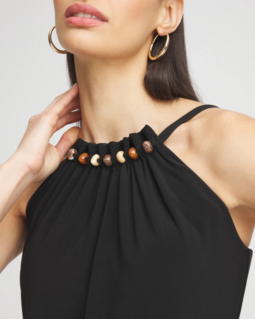 Black Magicsuit® Square Cut Beverly Swimdress