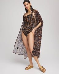 Black/Brown Miraclesuit® Raya De Safari Europa One-Piece Swimsuit