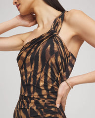 Black/Brown Miraclesuit® Raya De Safari Europa One-Piece Swimsuit
