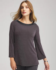 Serene Gray Travelers™ Koia Pearl Beaded Tunic