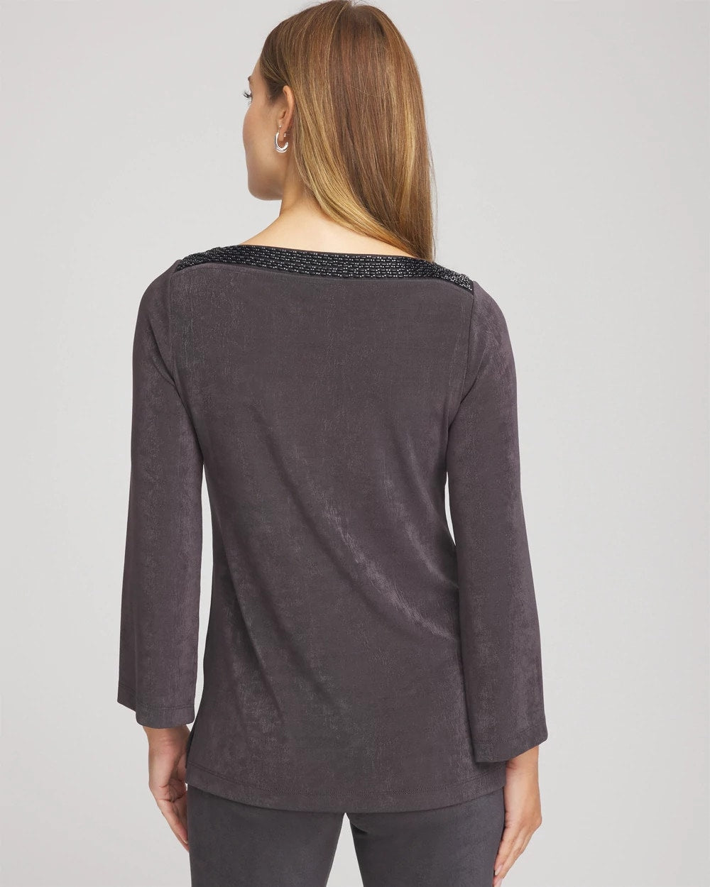 Serene Gray Travelers™ Koia Pearl Beaded Tunic