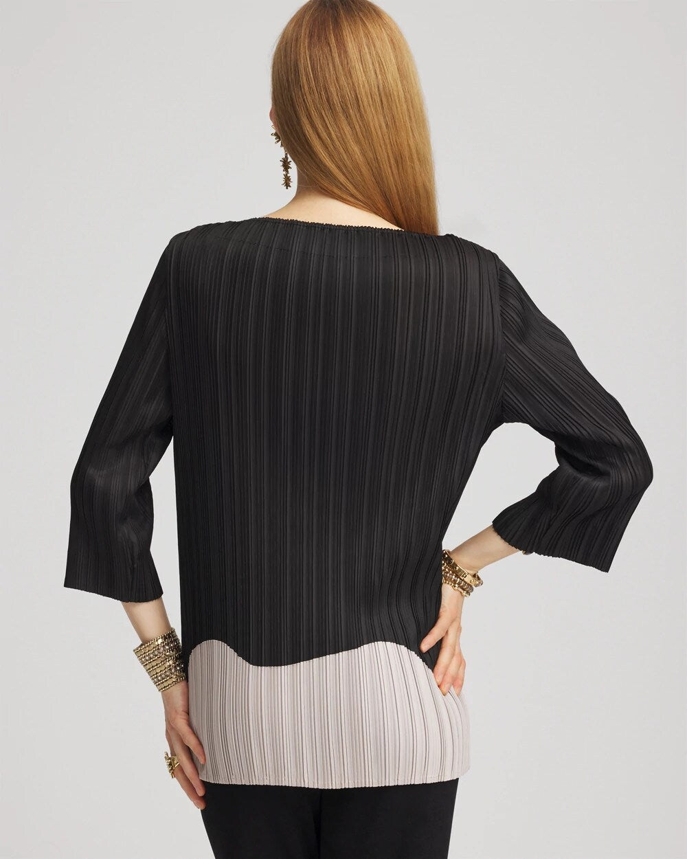Travelers Black Travelers™ Collection Pleated Top