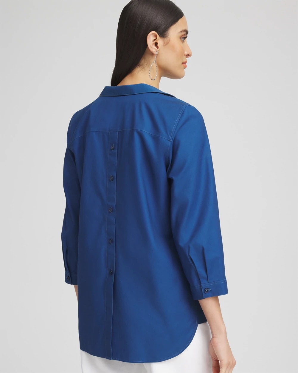 Seaport No Iron™ Paisley Buttonback Tunic