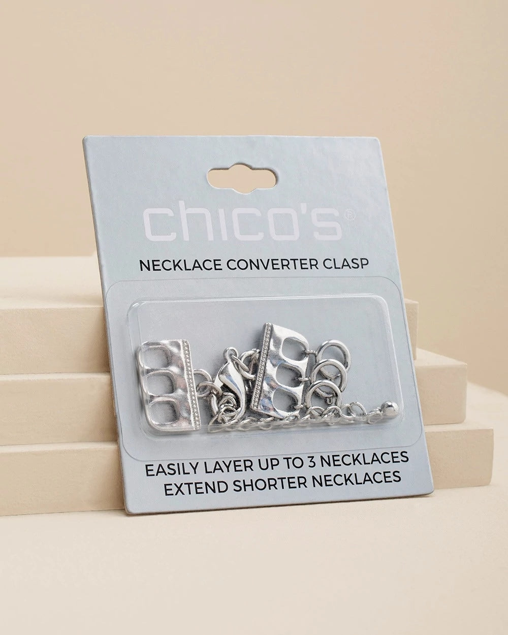 Silver Silvertone Necklace Converter