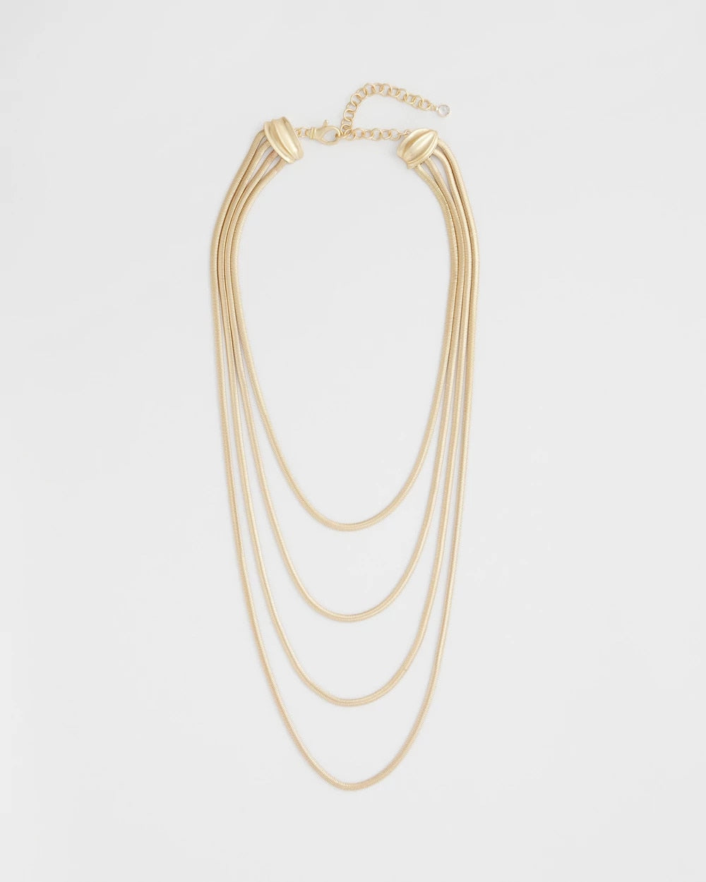Gold Multi-Layer Snake Chain Necklace