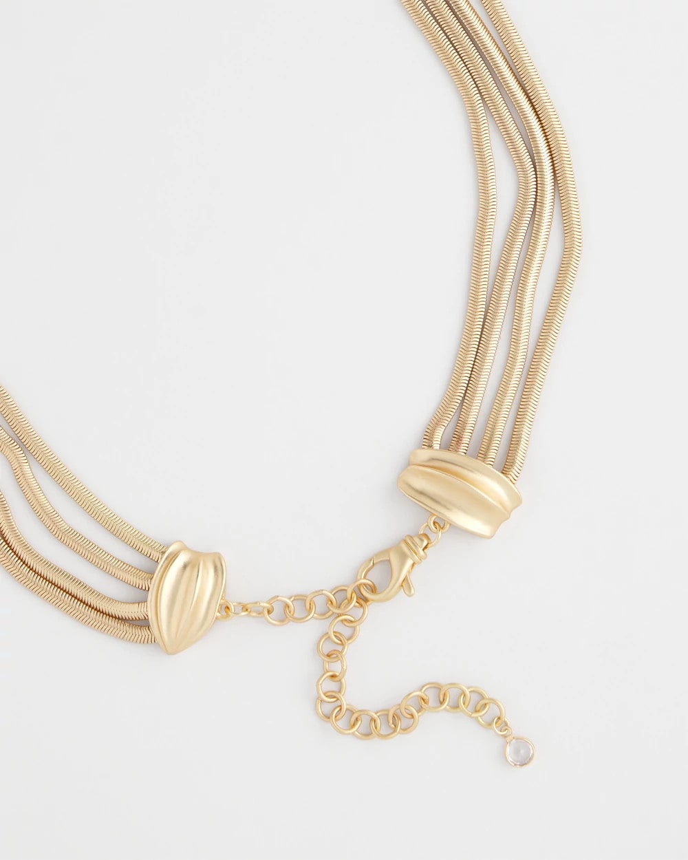 Gold Multi-Layer Snake Chain Necklace