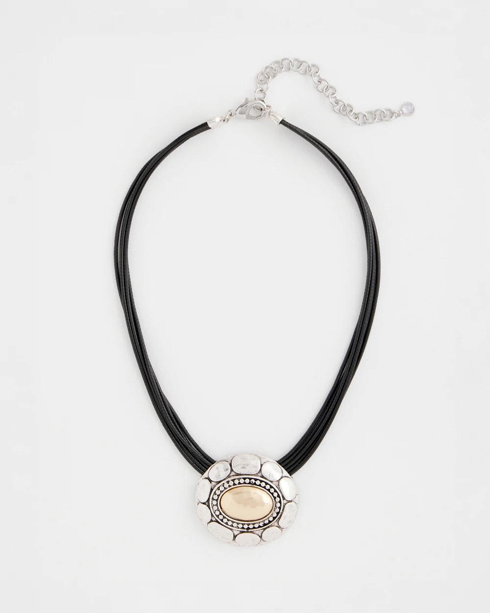 Mixed Metals Mixed Metal Pendant Necklace