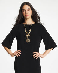 Gold Gold Long Single Strand Necklace