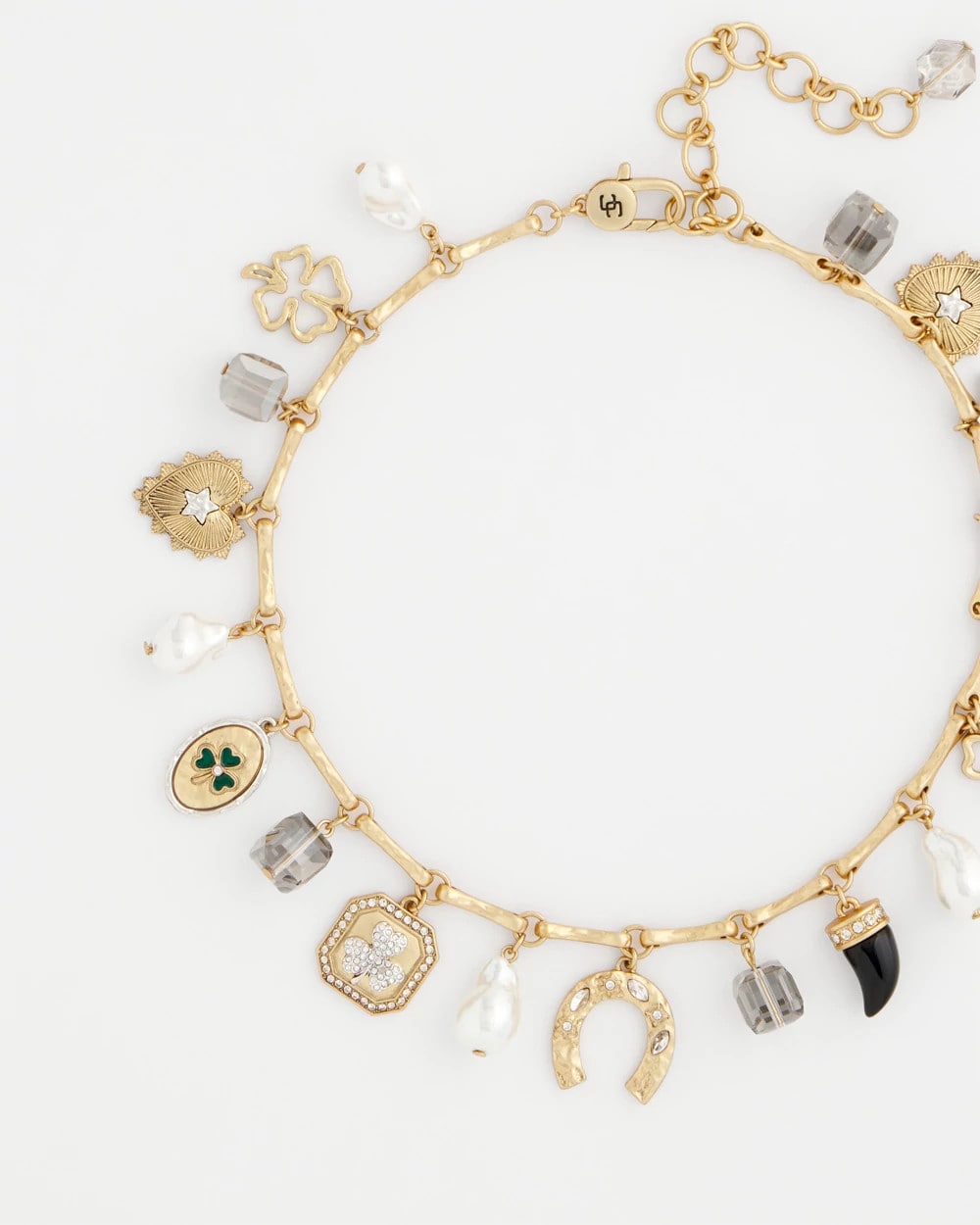Gold Lucky Charm Short Necklace