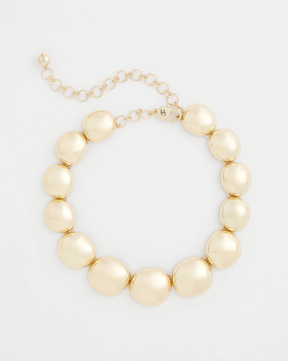 Gold Gold Pebble Collar Necklace