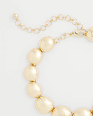 Gold Gold Pebble Collar Necklace