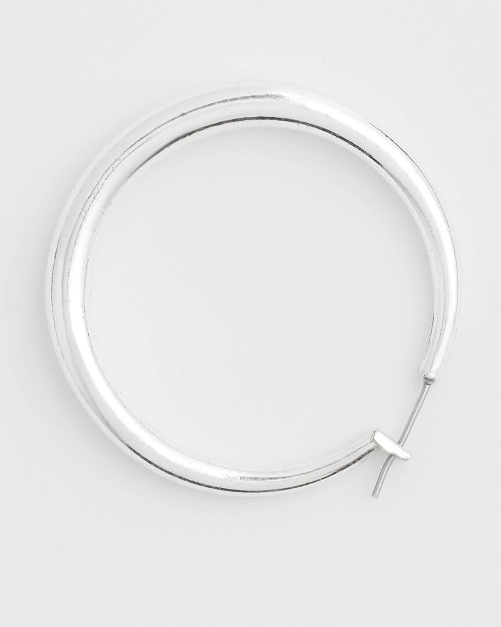 Silver Cassie Silver-Tone Hoop Earrings