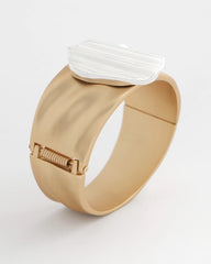 Mixed Metals Mixed Metal Crinkle Cuff