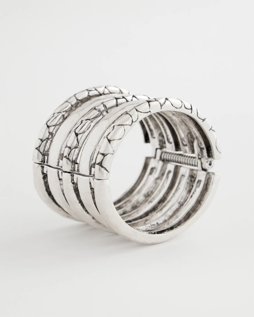 Silver Silver Island Metals Cuff Bracelet